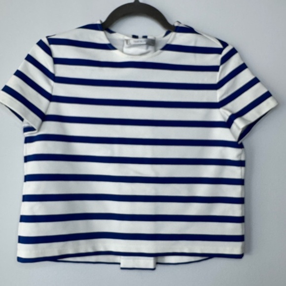 Zara Trafaluc Navy and White Striped Top - Picture 14 of 17